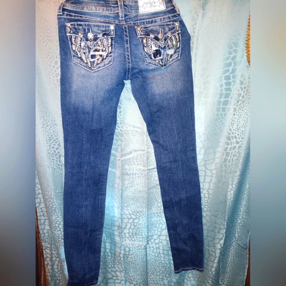 MISS ME bling skinny jeans size 25